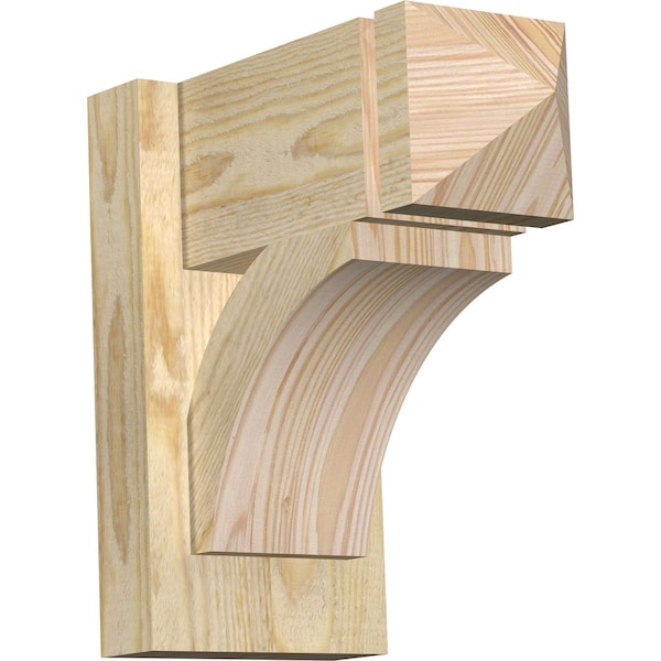 Ekena Millwork Thorton Arts & Crafts Rough Sawn Outlooker, Douglas Fir, 6"W x 12"D x 12"H OUT06X12X12THR03RDF - main